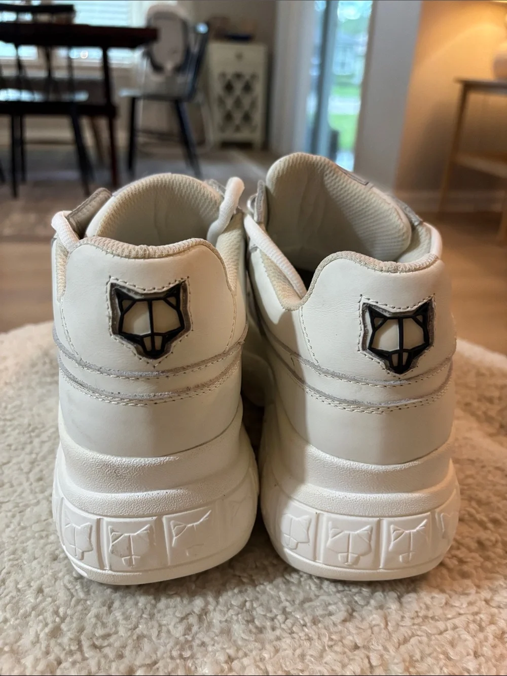 Naked Wolfe SPORTY WHITE LEATHER size 40  Retail $200
